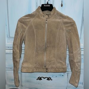 Leather Suede Motorcycle Style Jacket Medium